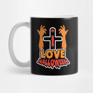 Funny Love Halloween Spooky Hands Mug